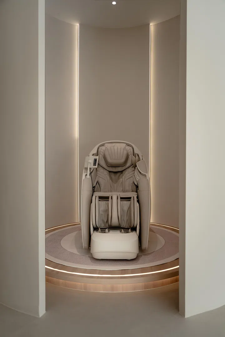 Happie Cloud 9按摩椅展示空间，居家按摩体验帮助放松身体与缓解疲劳