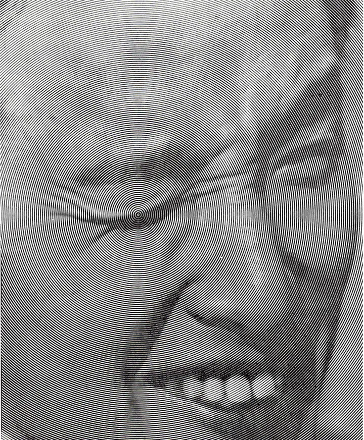 1976年George Maciunas及Dick Higgins的 Nam June Paik肖像作品 (Collection of Peter Wenzel, Germany)
