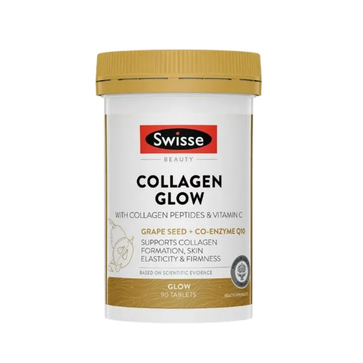 Swisse Collagen Glow Tablet With Collagen Peptides Vitamin C胶原蛋白补充片