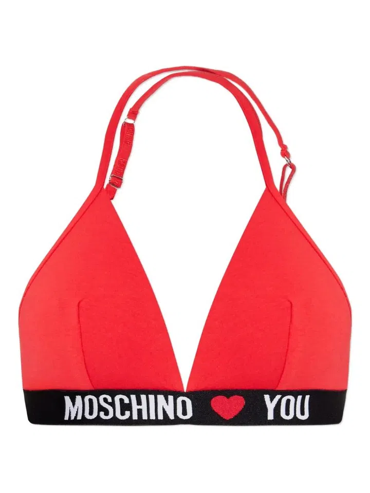Moschino logo-band Bra $95