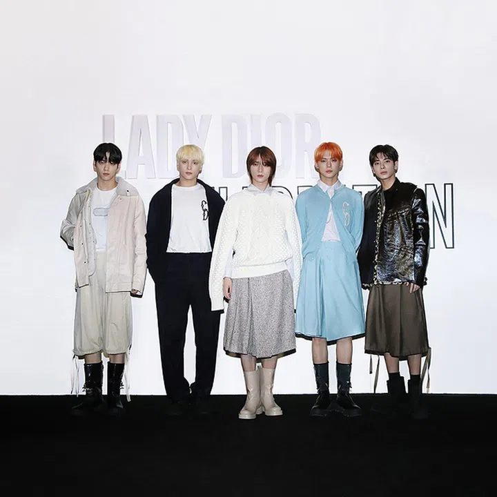 SEOUL, SOUTH KOREA - SEPTEMBER 01: TXT attends the Christian Dior Lady Dior Celebration Seoul on September 01, 2023 in Seoul, South Korea. (Photo by Han Myung-Gu/Getty Images for Christian Dior)