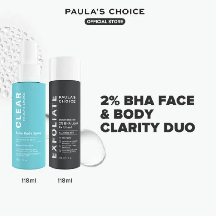 PAULA’s CHOICE 2% BHA Face & Body Clarity Duo 脸部与身体护理优惠套组
