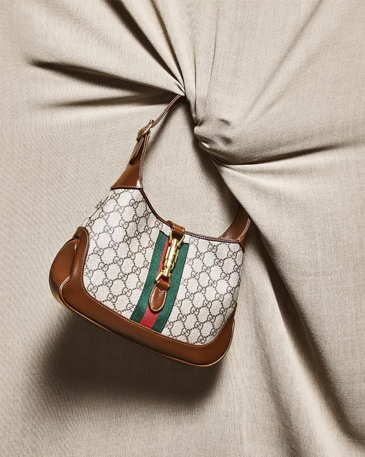 Gucci Jackie 1961小型帆布及皮革手袋 $2,400