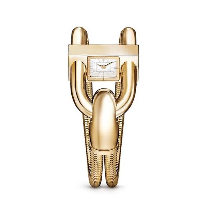 VAN CLEEF & ARPELS Cadenas 18K yellow gold watch with mother-of-pearl on matching bracelet腕表 $27,900
