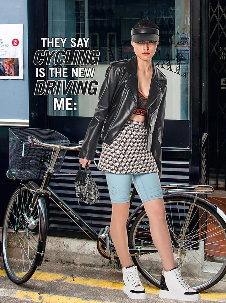 Mini skirt fashion tips biker look