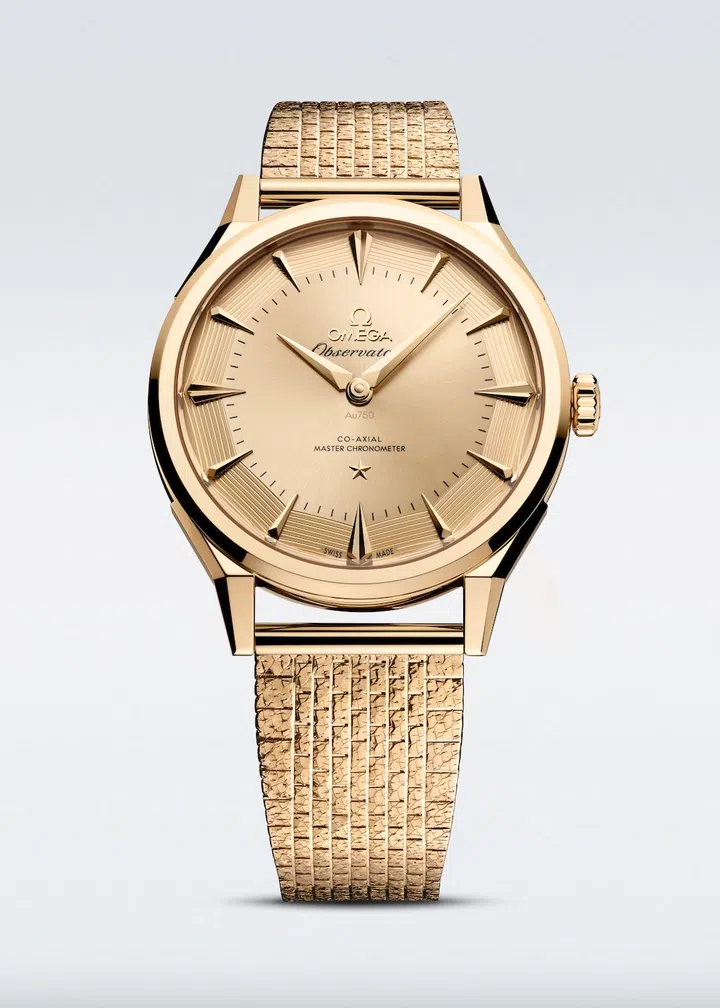 Omega Constellation Observatory, self-winding mechanical movement, 39.4mm MoonshineTM Gold case, MoonshineTM Gold bracelet watch $76,200 