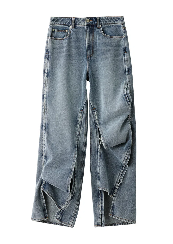 H&M Glenn Martens denim trousers $129.90