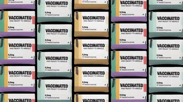Vaxxed Pop Multicolour Pouch Feature