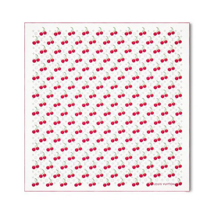 LV x TM Monogram Cerise Square 90丝巾 $785