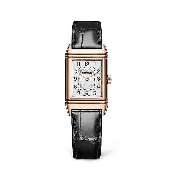JAEGER-LECOULTRE Reverso Classic Small 18K pink gold watch on leather strap腕表 $22,600