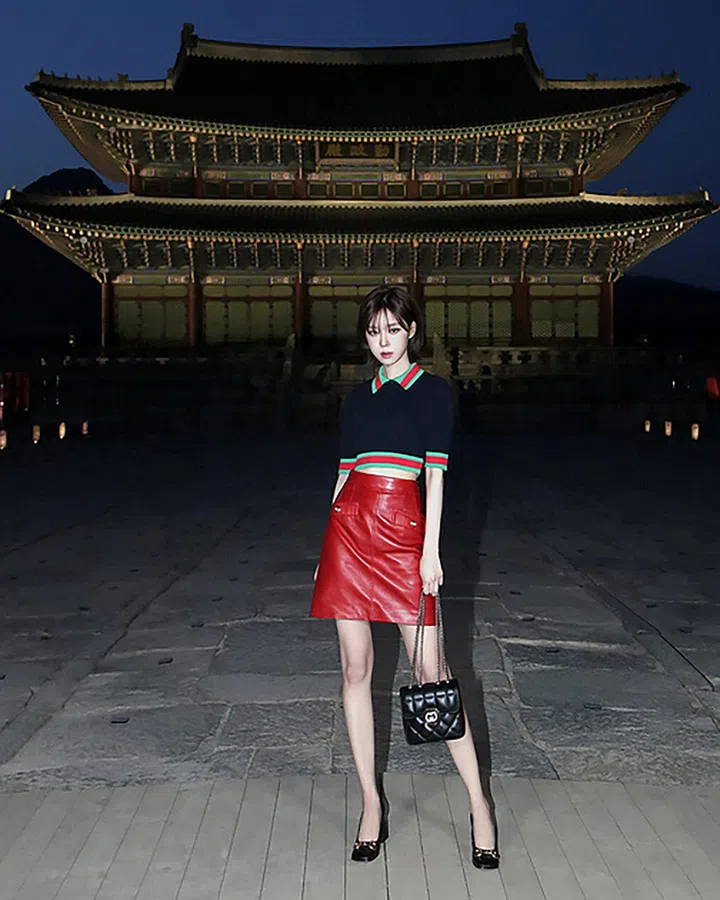 SEOUL, SOUTH KOREA - MAY 16: XXX attends the Gucci Seoul Cruise 2024 fashion show at Gyeongbokgung Palace on May 16, 2023 in Seoul, South Korea. (Photo by Han Myung-Gu/Getty Images for Gucci)