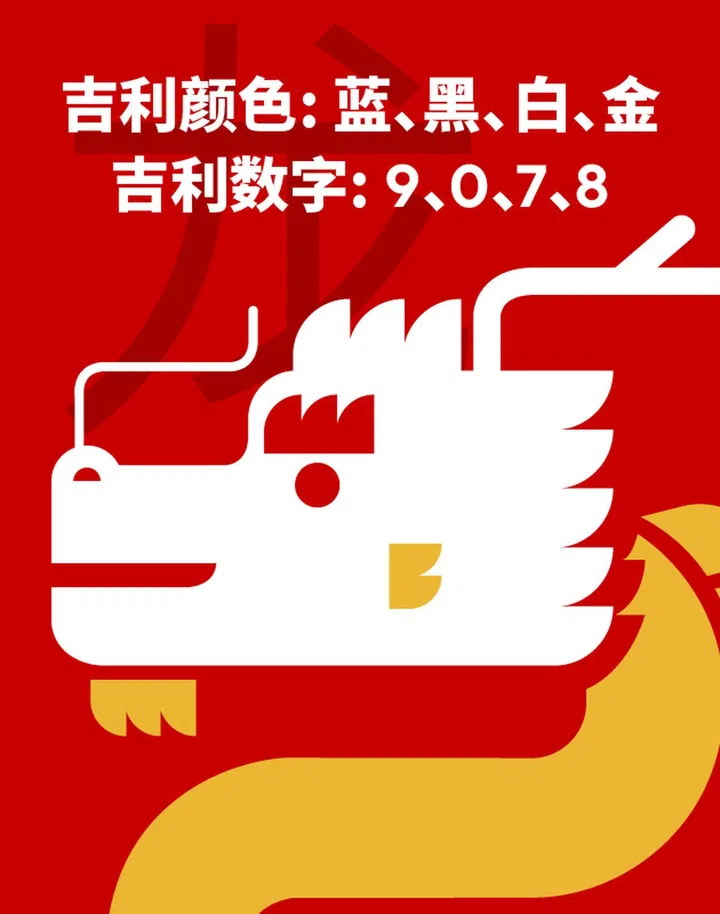 龙 幸运色数字