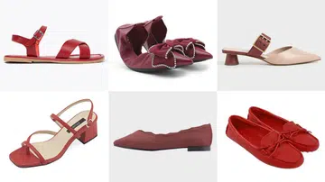 red flats red shoes 红色平底鞋