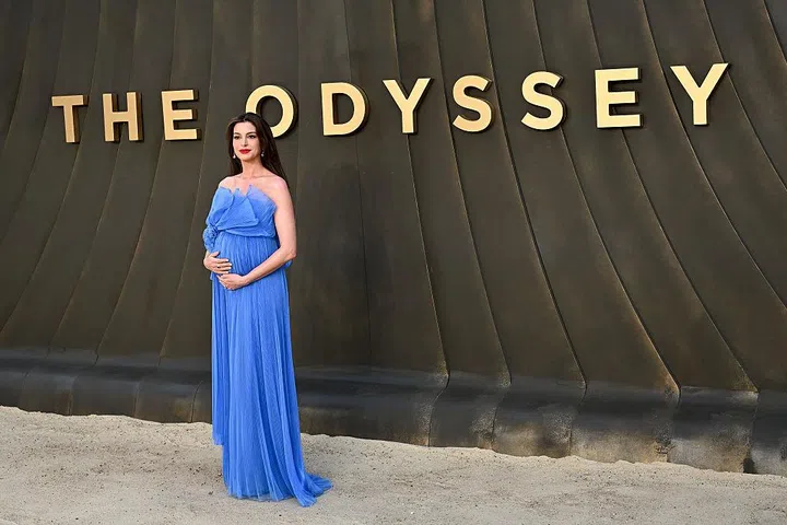 Anne Hathaway at Universal Pictures' "The Odyssey" World Premiere on July 06, 2026 in London, England. (Photo by Zak Hussein/Variety via Getty Images)
