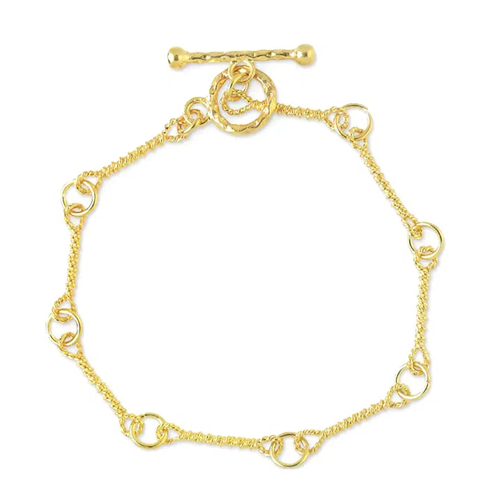 La Maison Couture的Ece London The Roman Chain 22K金镀层手链