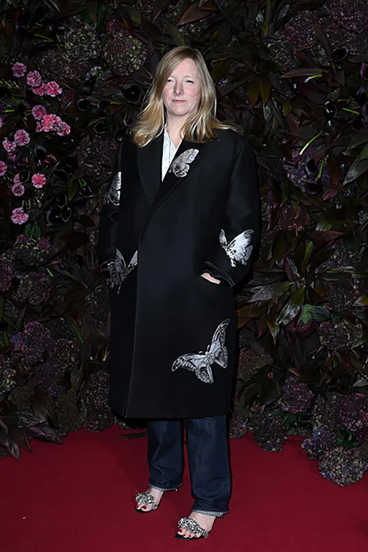 LONDON, ENGLAND - NOVEMBER 23: Sarah Burton attends British Vogue's 2023 "Forces For Change" Party at The MAINE Mayfair on November 23, 2023 in London, England. (Photo by Kate Green/Getty Images)