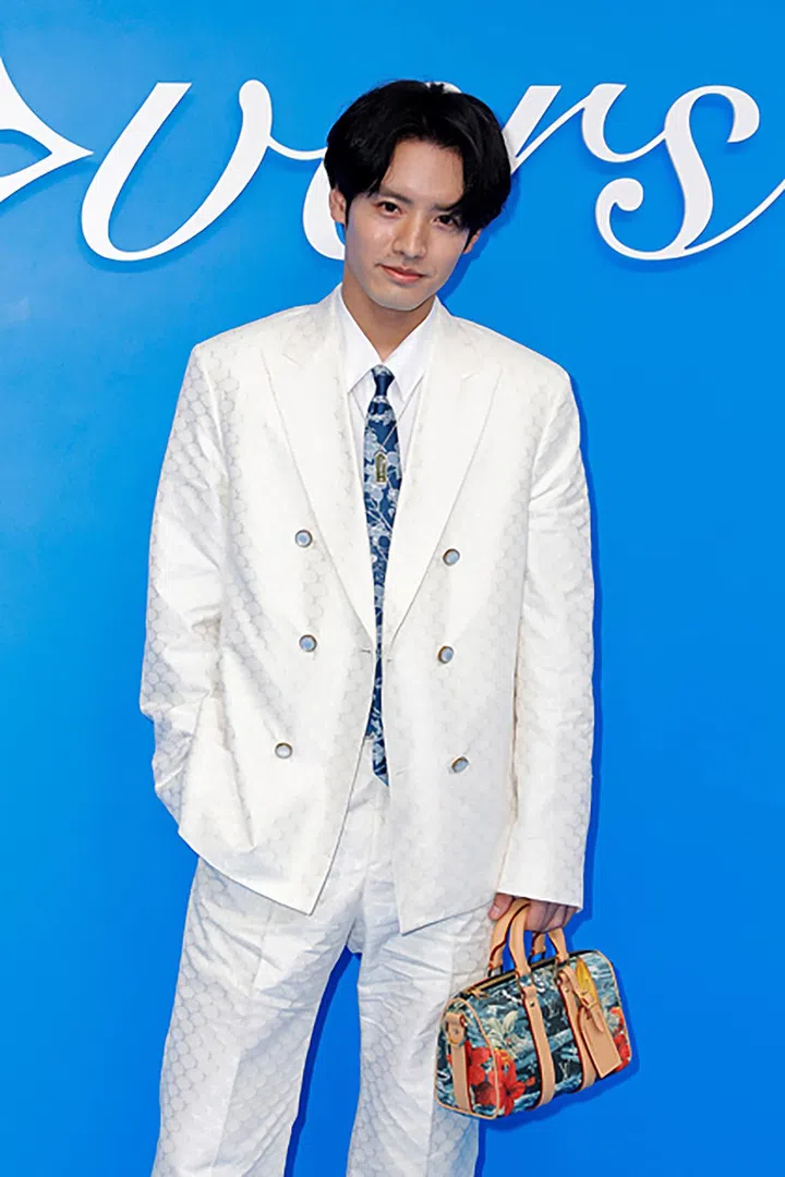 PARIS, FRANCE - JUNE 18: (EDITORIAL USE ONLY - For Non-Editorial use please seek approval from Fashion House) Eiji Akaso attends the Louis Vuitton Menswear Spring/Summer 2025 show as part of Paris Fashion Week on June 18, 2024 in Paris, France. (Photo by Julien M. Hekimian/Getty Images)