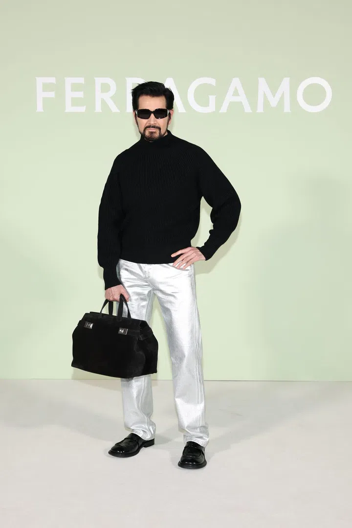 MILAN, ITALY - SEPTEMBER 23: Fei Xiang attends the Salvatore Ferragamo Spring Summer 2024 fashion show on September 23, 2023 in Milan, Italy. (Photo by Daniele Venturelli/Getty Images for Salvatore Ferragamo)