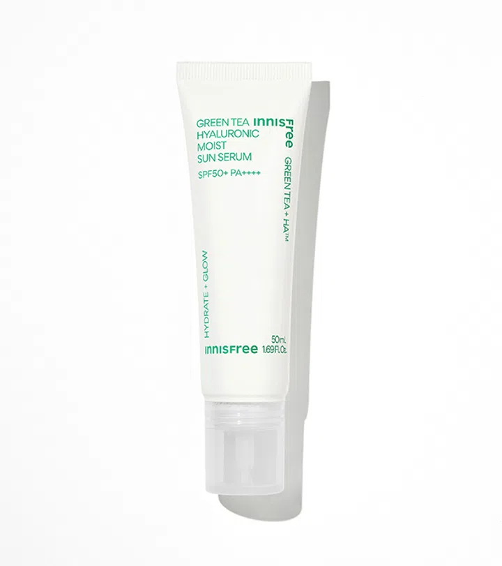 INNISFREE Green Tea Hyaluronic Moist Sun Serum SPF50+ PA++++ 防晒精华 $35