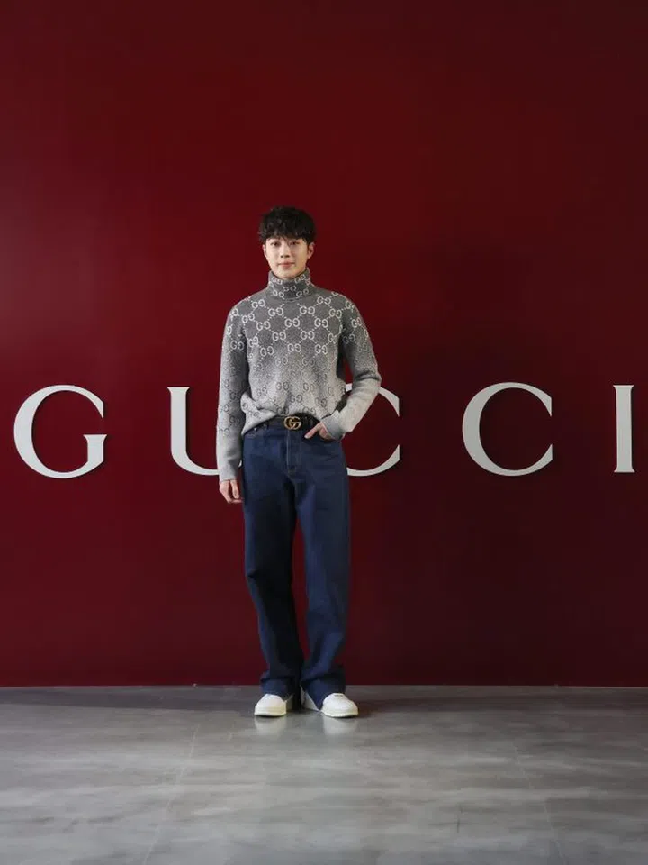MILAN, ITALY - JANUARY 12: Lai Kuan-lin attends the Gucci Ancora Fashion Show during Milan Fashion Week Menswear Fall/Winter 2024-2025 on January 12, 2024 in Milan, Italy. (Photo by Vittorio Zunino Celotto/Getty Images for Gucci)