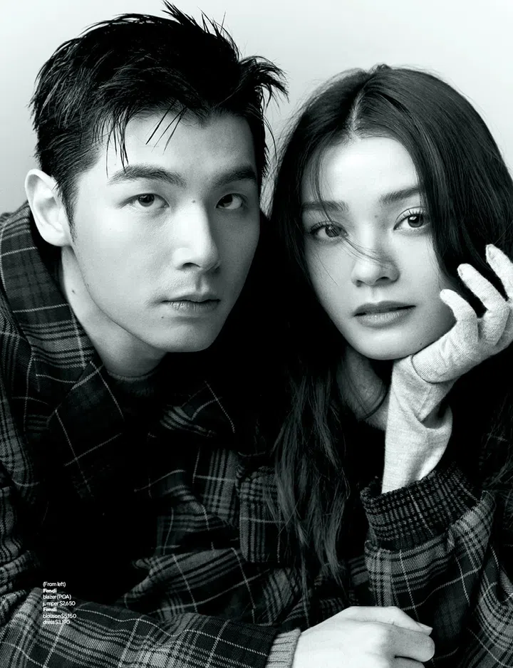 (From left)Fendi blazer (POA), jumper $2,650, Fendi blouson $5,150, dress $3,190图：NUYOU