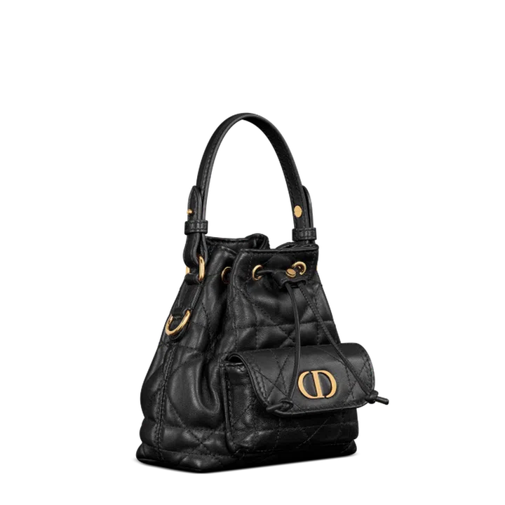 Dior Caro Nano型皮革水桶袋 $4,500