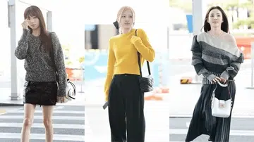 女韩星的时装周登机造型 Korean celebrities fashion week airport looks
