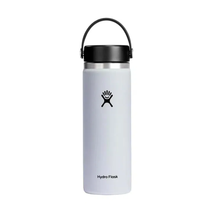 Hydro Flask Wide Mouth Flex Cap, in white