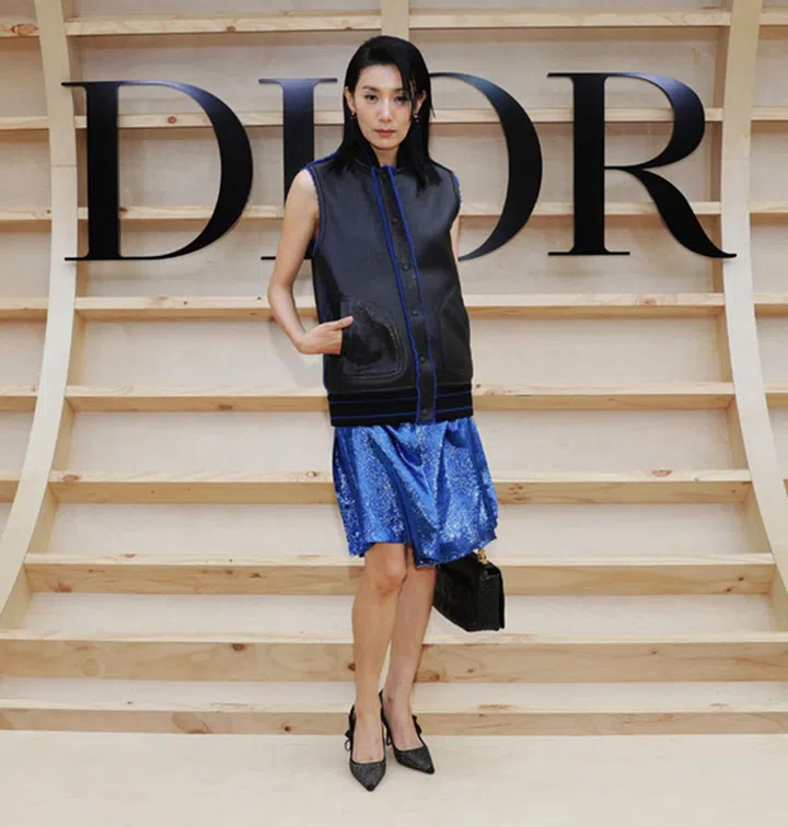 SEOUL, SOUTH KOREA - APRIL 30: Actress Seohyung Kim attends the DIOR Show Prefall 2022 photocall at Ewha Women's University on April 30, 2022 in Seoul, South Korea. (Photo by Myunggu Han/Getty Images for Dior)
