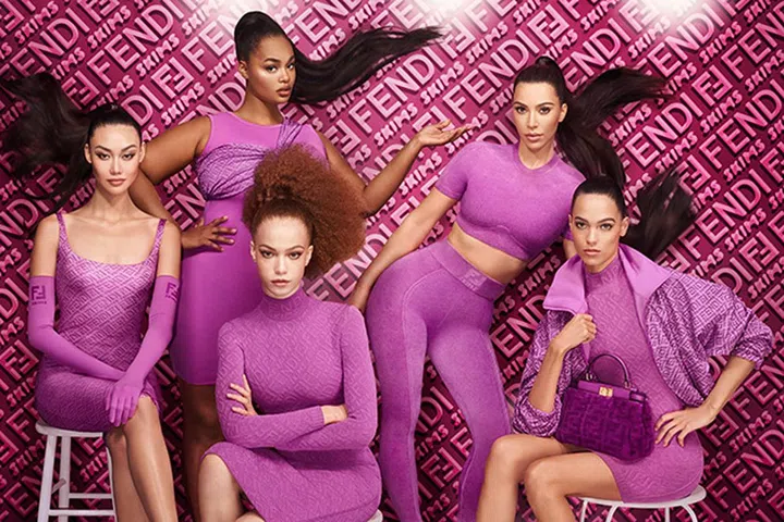 FENDI x SKIMS campaign image by Steve Meisel courtesy of Fendi