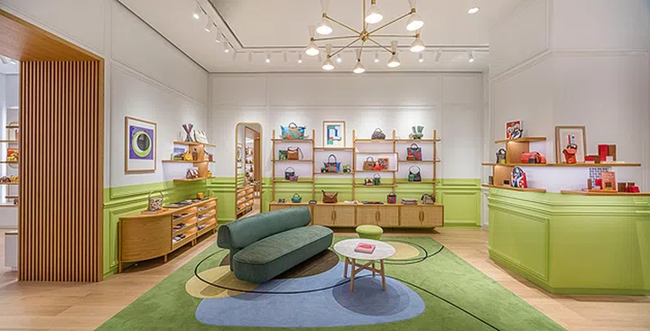 温暖的绿是专店的主色