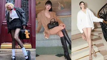 收集巴黎时装周的美腿