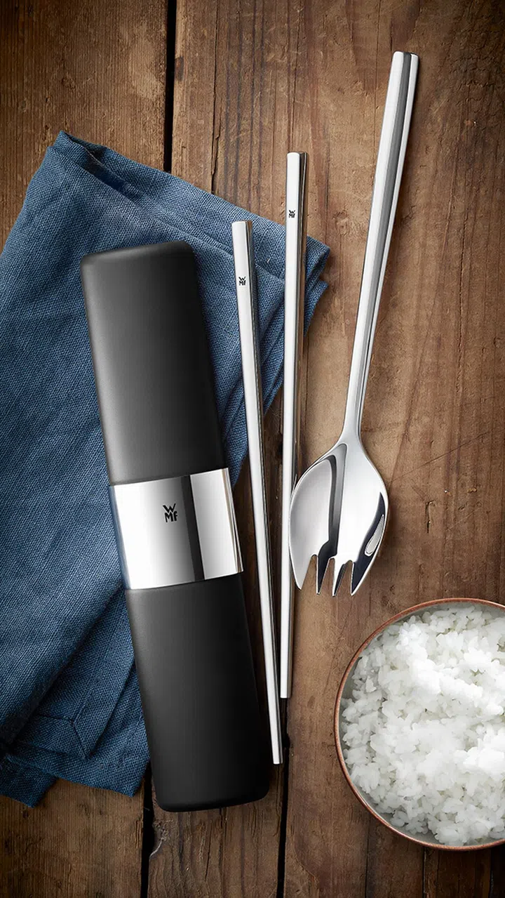 Cutlery Set My2Go, black, 5-piece