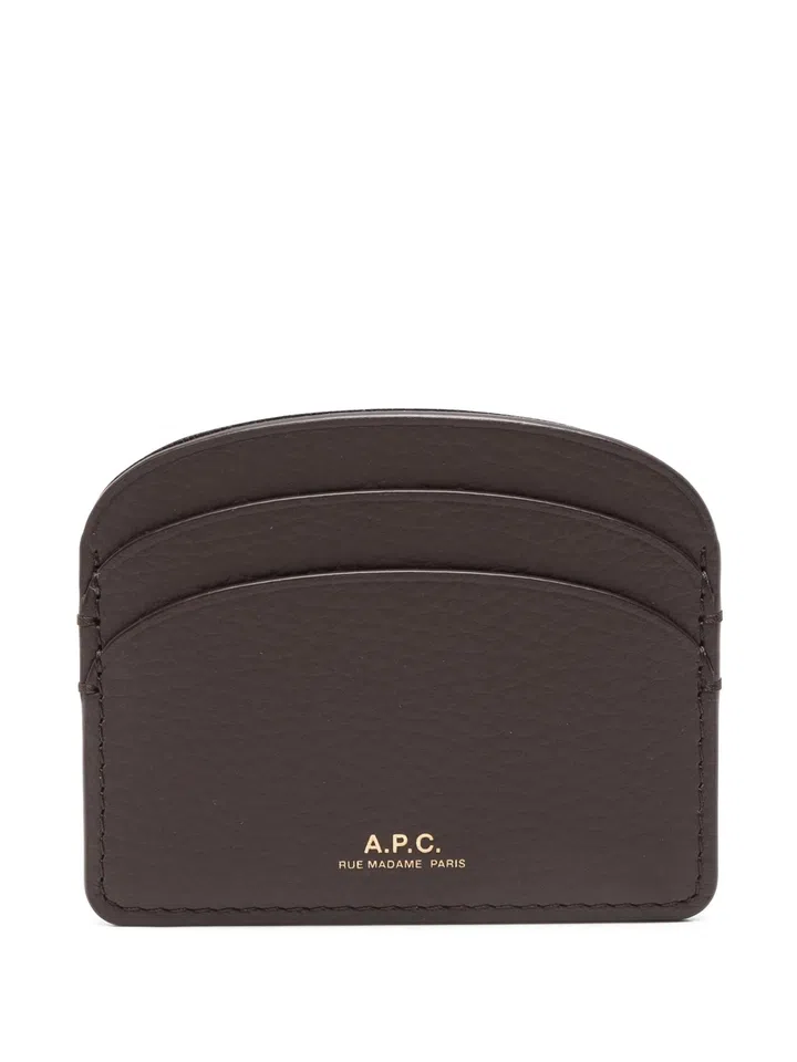 A.P.C. Demi-Lune curved-edges Card Holder $140