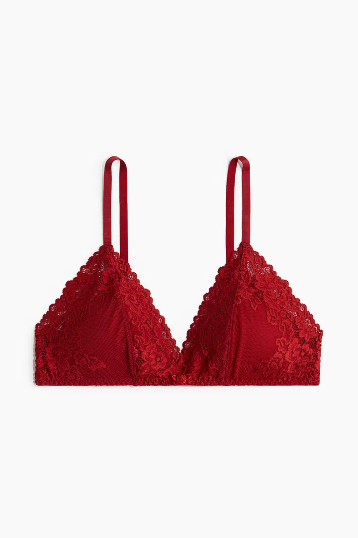 H&M Padded soft lace bra $24.90