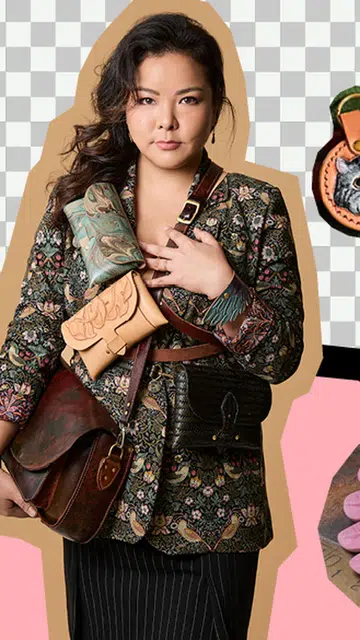 她迷上古老技艺从电玩世界转战皮革工艺