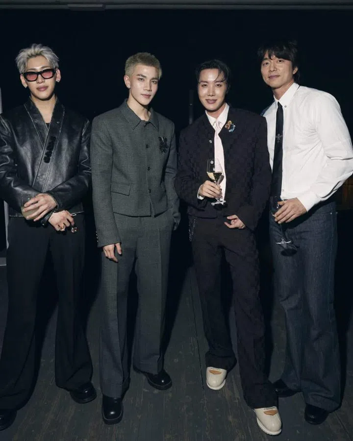 BamBam、Fourth、J-Hope及孔刘（图：Louis Vuitton提供）