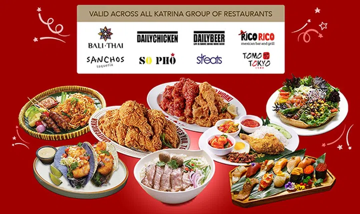 Katrina Group 旗下餐饮品牌国庆套餐| SG60美食和点心优惠新加坡