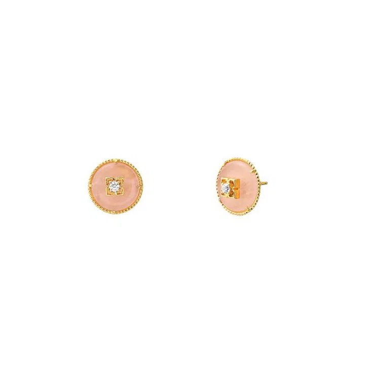 RISIS NyonyaBelle earrings in gold with quartz and topaz $330 (modular-designed)