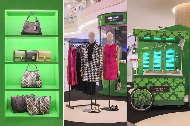 周末和闺蜜逛街，去看看Kate Spade新包款有哪些，还可以领取免费冰淇淋哦！