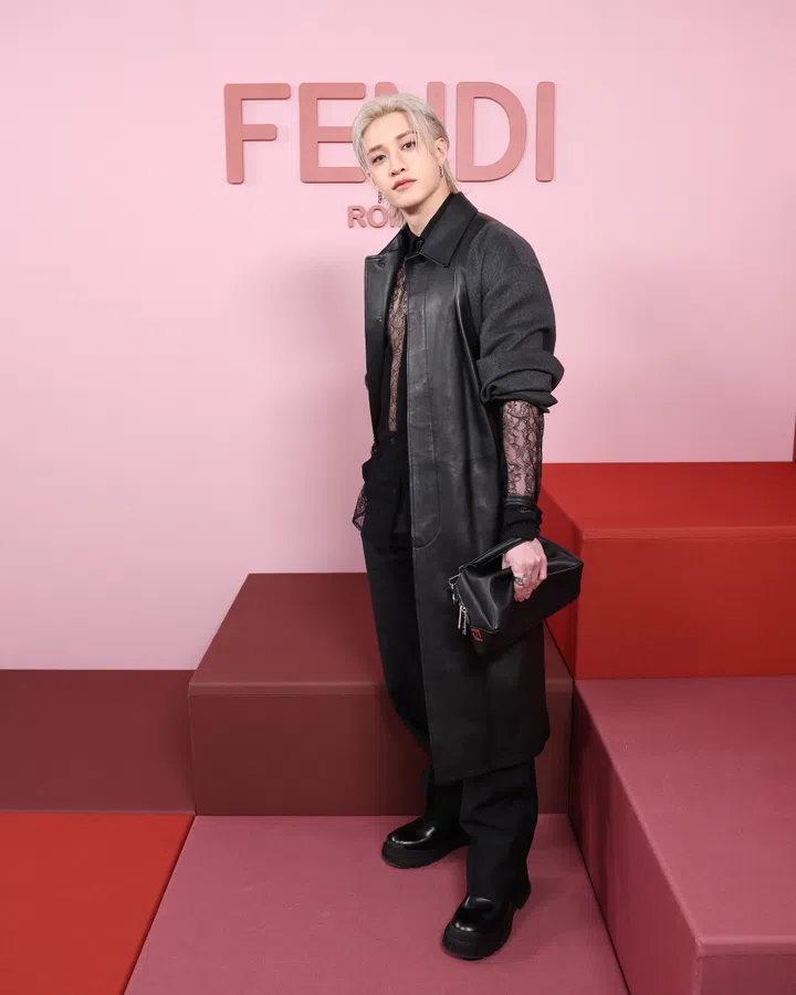 韩团Stray Kids成员方灿（Bang Chan）出席Fendi 2026男女装秀