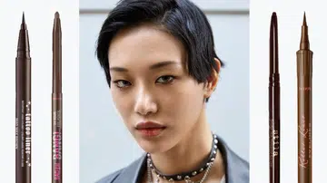 自然放大美眸的棕色眼线笔 