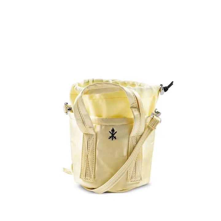 Opening Ceremony Mini satin “Yellow” bucket bag $42