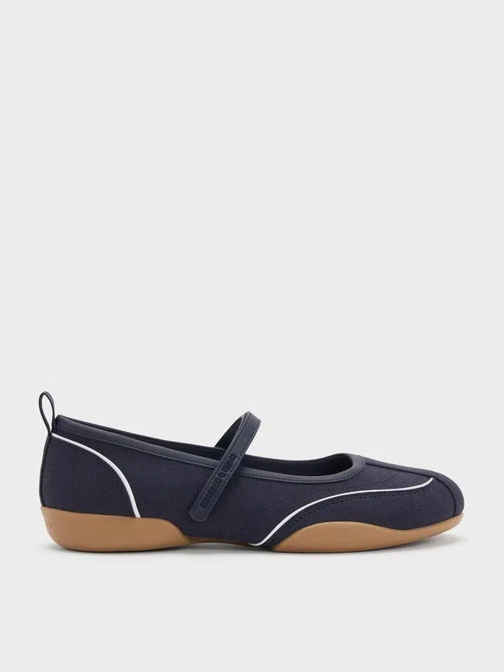 Charles & Keith Contrast-Trim Mary Jane Sneakers $69.90