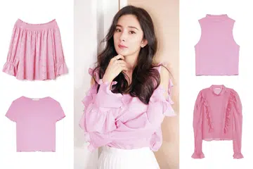 减龄粉，逆龄粉，粉色上衣，pink top, pink fashion, trendy pink