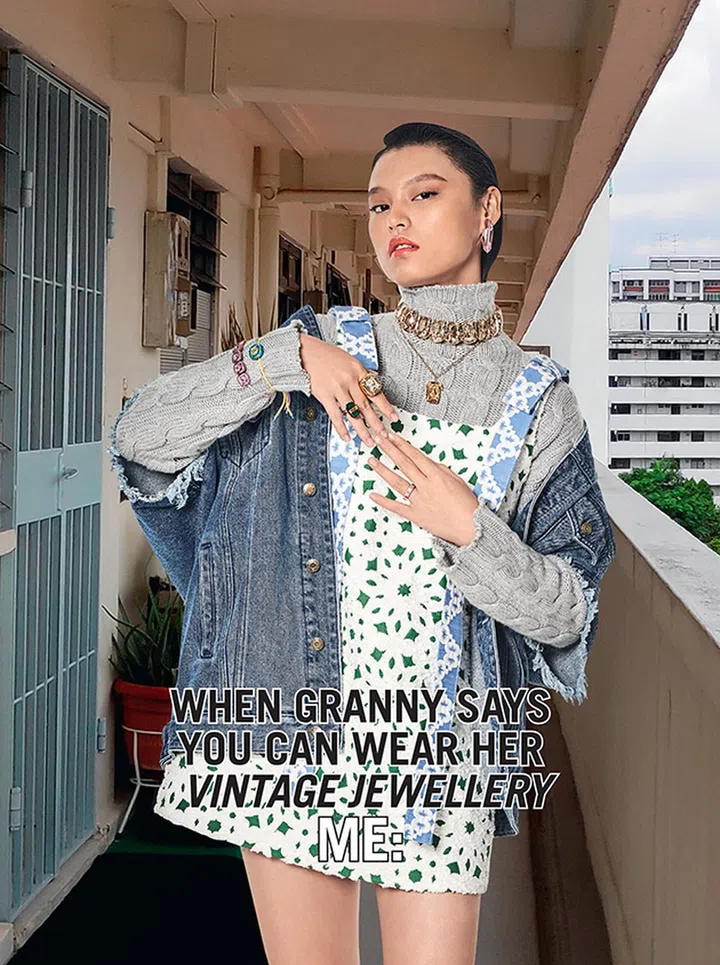Mini skirt fashion tips vintage jewellery