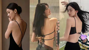 有撩人美背的亚洲女星