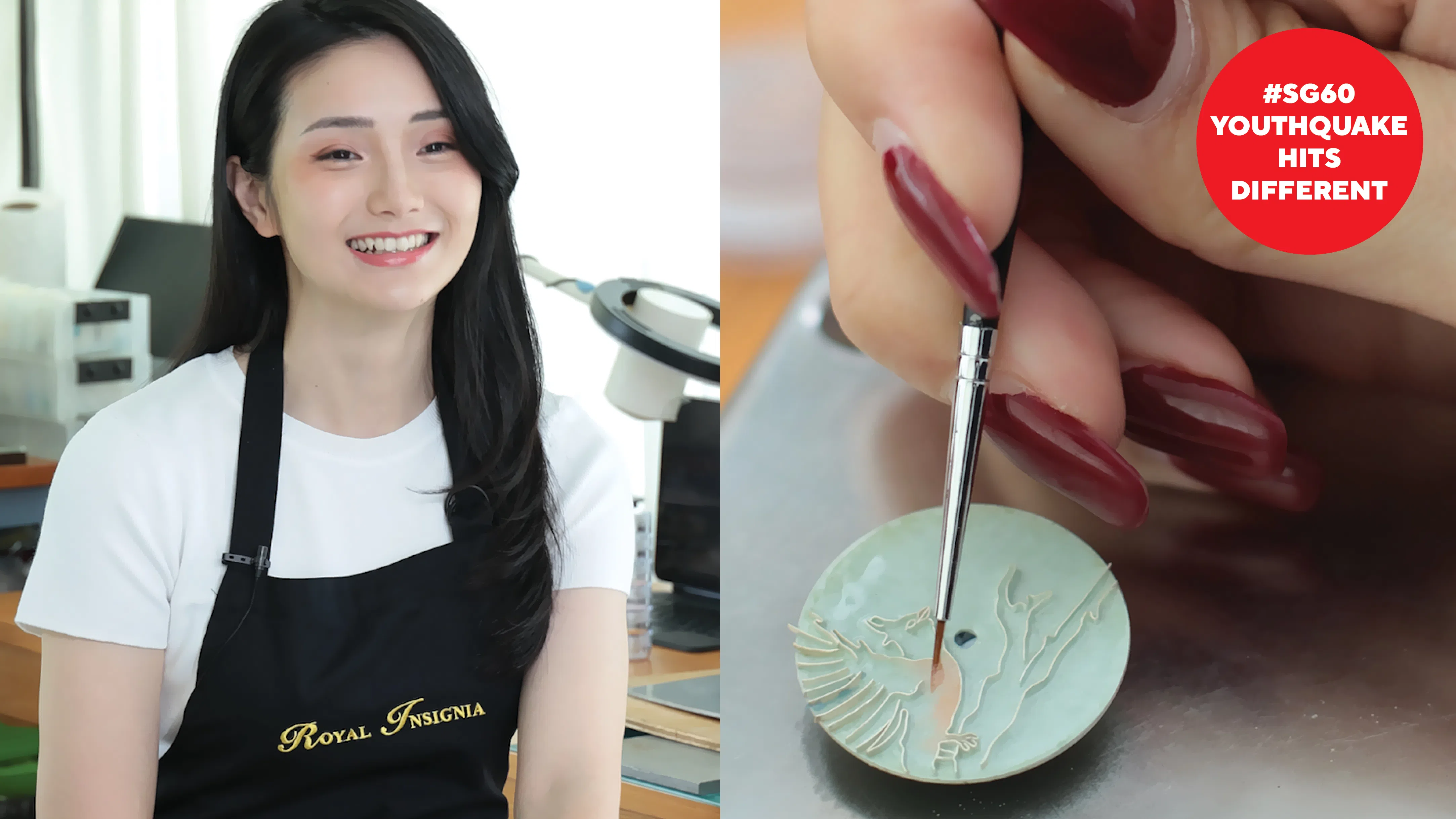 Charlotte觉得，珐琅的制作过程就像人生一样，充满了不确定和挑战