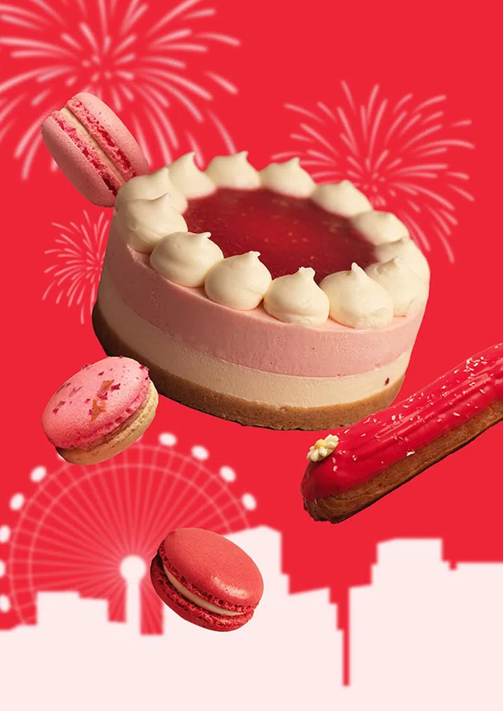 Cat & the Fiddle 草莓芝士蛋糕、红色马卡龙和草莓闪电泡芙 | SG60美食和点心优惠新加坡