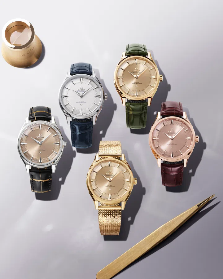 Omega Constellation Observatory, Platinum-Gold watch $74,600, 、Canopus GoldTM watch $56,850, MoonshineTM Gold bracelet watch $76,200, MoonshineTM Gold watch $48,900, SednaTM Gold watch $48,900